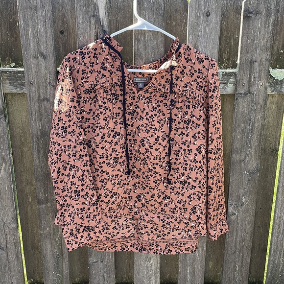 JCrew Point Sur Floral Print Blouse Medium - Picture 2 of 3